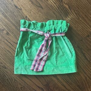 The Beaufort Bonnet Company Green Skirt with Plaid Tie